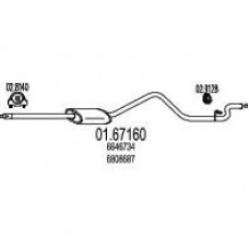 01.67160 MTS Глушитель выхлопных газов конечный