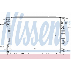 63075 NISSENS Радиатор, охлаждение двигателя