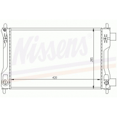 63141 NISSENS Радиатор, охлаждение двигателя