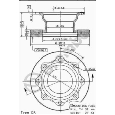 09.8367.10 BREMBO Тормозной диск