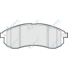 PAD1405 APEC Комплект тормозных колодок, дисковый тормоз
