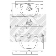 6719 MAPCO Комплект тормозных колодок, дисковый тормоз