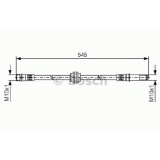 1 987 481 490 BOSCH Тормозной шланг