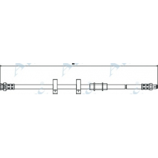 HOS3046 APEC Тормозной шланг