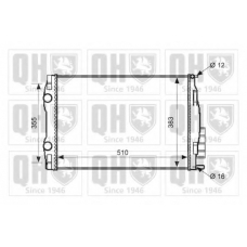 QER2546 QUINTON HAZELL Радиатор, охлаждение двигателя