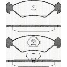 8110 16918 TRISCAN Комплект тормозных колодок, дисковый тормоз