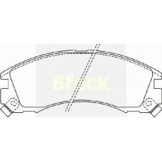 21363 00 C BRECK Комплект тормозных колодок, дисковый тормоз