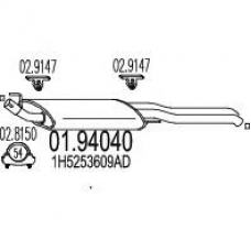 01.94040 MTS Глушитель выхлопных газов конечный