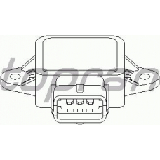 206 176 TOPRAN Датчик, положение дроссельной заслонки