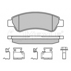 025 244 6519 MEYLE Комплект тормозных колодок, дисковый тормоз