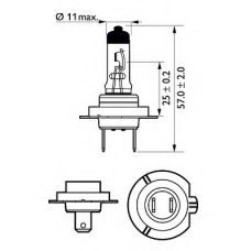 12972LLECOS2 PHILIPS Лампа накаливания, фара дальнего света; Лампа нака