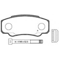 BPA0961.00 OPEN PARTS Комплект тормозных колодок, дисковый тормоз