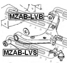 MZAB-LVS FEBEST Подвеска, рычаг независимой подвески колеса