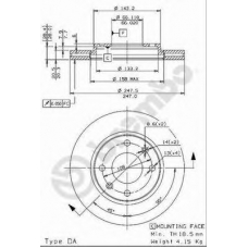 BS 8525 BRECO Тормозной диск