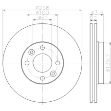 8DD 355 118-491 HELLA PAGID Тормозной диск