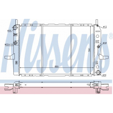 62208 NISSENS Радиатор, охлаждение двигателя