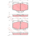 GDB1133 TRW Комплект тормозных колодок, дисковый тормоз