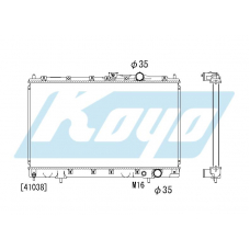 PA030560 KOYO P-tank corrugate-fin ass'y