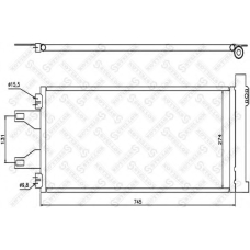 10-45548-SX STELLOX Конденсатор, кондиционер