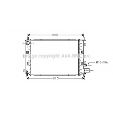 FDA2152 AVA Радиатор, охлаждение двигателя