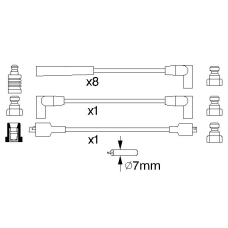 0 986 357 118 BOSCH Комплект проводов зажигания