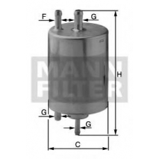 WK 720/1 MANN-FILTER Топливный фильтр