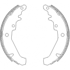 4139.00 REMSA Комплект тормозных колодок