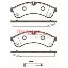 1339.00 METZGER Комплект тормозных колодок, дисковый тормоз