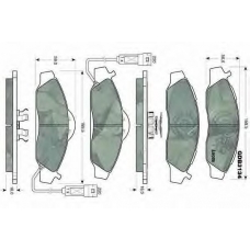 GDB3134 TRW Комплект тормозных колодок, дисковый тормоз