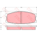 GDB1022 TRW Комплект тормозных колодок, дисковый тормоз