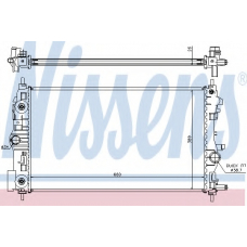 630723 NISSENS Радиатор, охлаждение двигателя