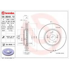 09.B648.10 BREMBO Тормозной диск