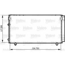 814207 VALEO Конденсатор, кондиционер