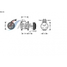 MEK190 GERI Компрессор, кондиционер