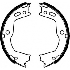 8DA 355 050-981 HELLA Комплект тормозных колодок, стояночная тормозная с