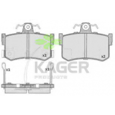 35-0667 KAGER Комплект тормозных колодок, дисковый тормоз