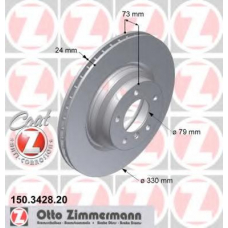 150.3428.20 ZIMMERMANN Тормозной диск