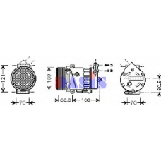 851409N AKS DASIS Компрессор, кондиционер