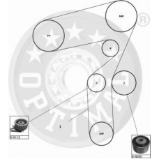 SK-1367 OPTIMAL Комплект ремня грм