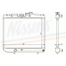 64880 NISSENS Радиатор, охлаждение двигателя