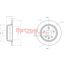 6110492 METZGER Тормозной диск