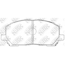 PN1457 NiBK Комплект тормозных колодок, дисковый тормоз