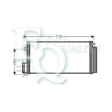 CO0185 EQUAL QUALITY Конденсатор, кондиционер