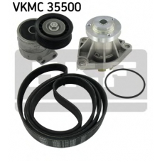 VKMC 35500 SKF Водяной насос + комплект ручейковых ремней