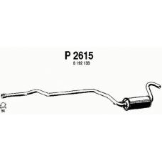 P2615 FENNO Средний глушитель выхлопных газов