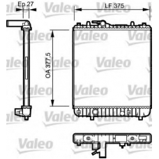 734330 VALEO Радиатор, охлаждение двигателя