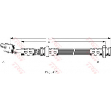 PHD481 TRW Тормозной шланг