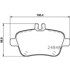 8DB 355 021-791 HELLA PAGID Комплект тормозных колодок, дисковый тормоз