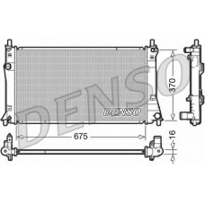 DRM44035 DENSO Радиатор, охлаждение двигателя