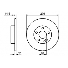 0 986 479 185 BOSCH Тормозной диск